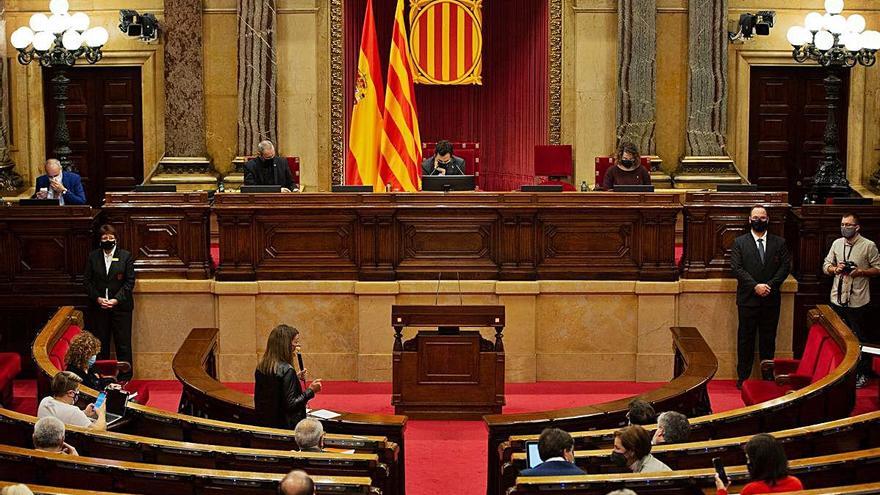 Els diputats del Parlament de Catalunya durant una sessió recent.