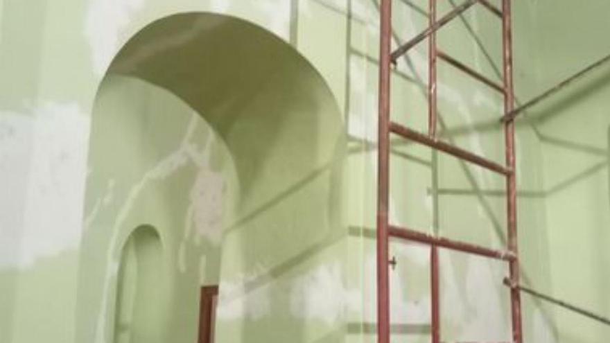 Continúa la reforma de la iglesia de Santa María en Almonacid de la Cuba