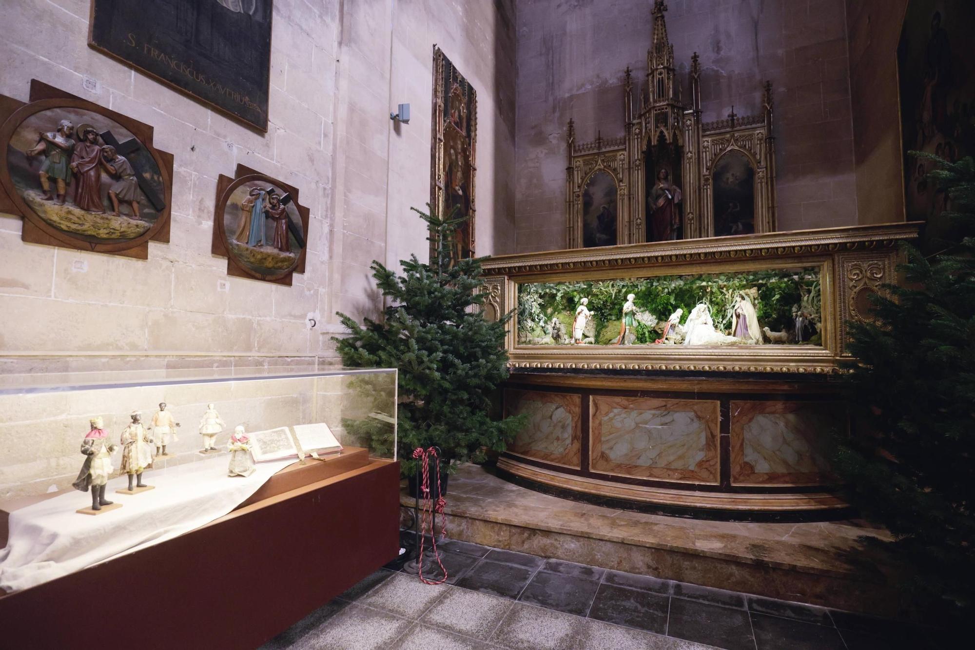 Santa Creu ya exhibe su restaurado belén