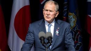 Bush, durante su discurso.