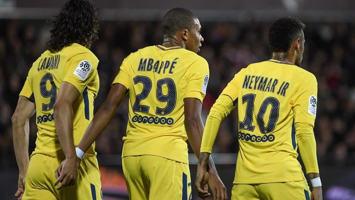 El tridente del PSG