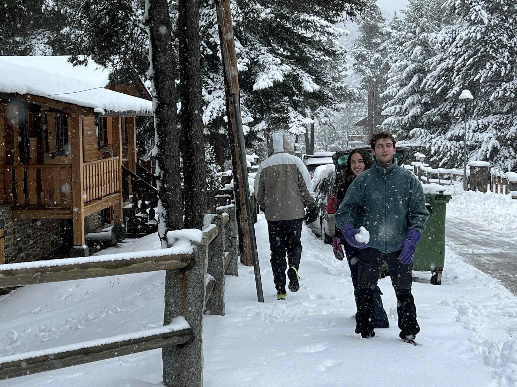 Intensa nevada a la Cerdanya