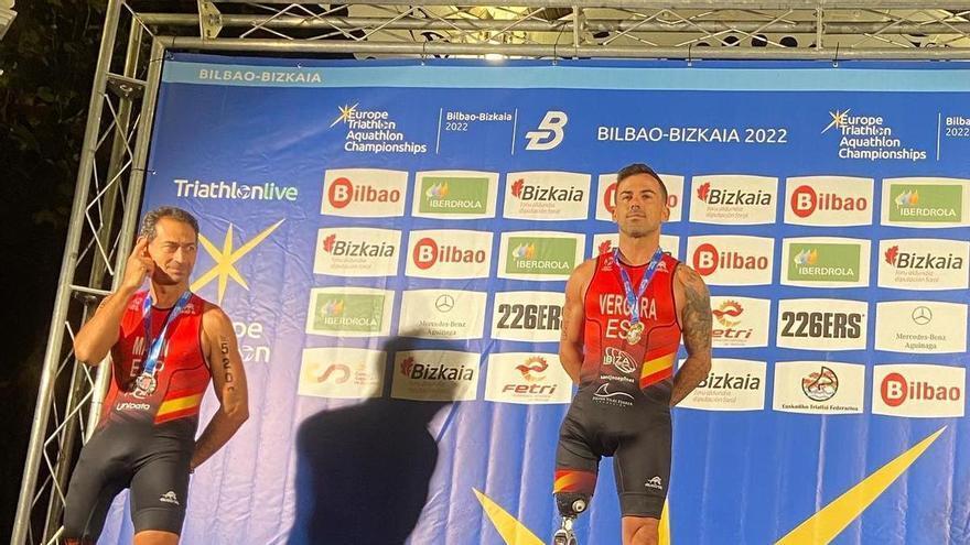 El ibicenco Javier Vergara se proclama campeón de Europa de Para-Acuatlón