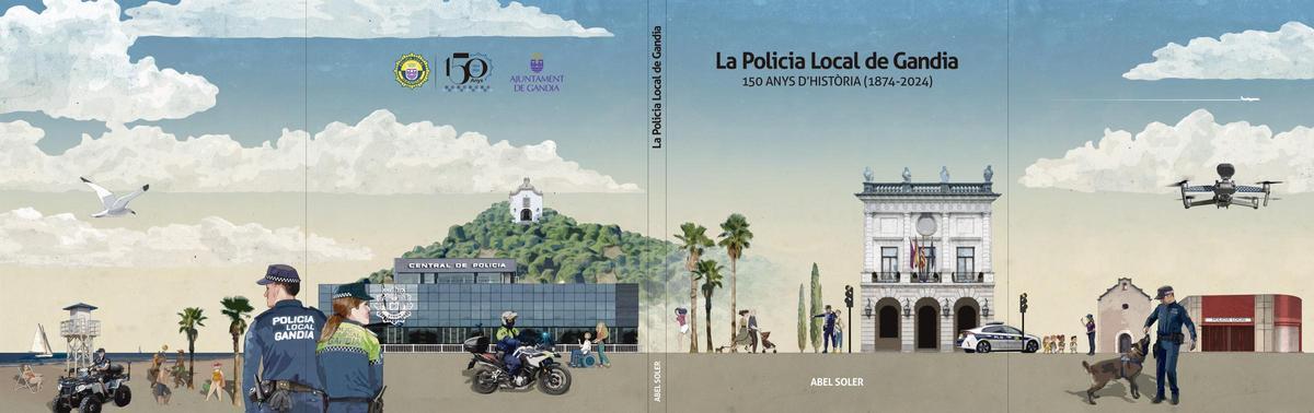 Portada i Contraportada Llibre La Policia Local de Gandia