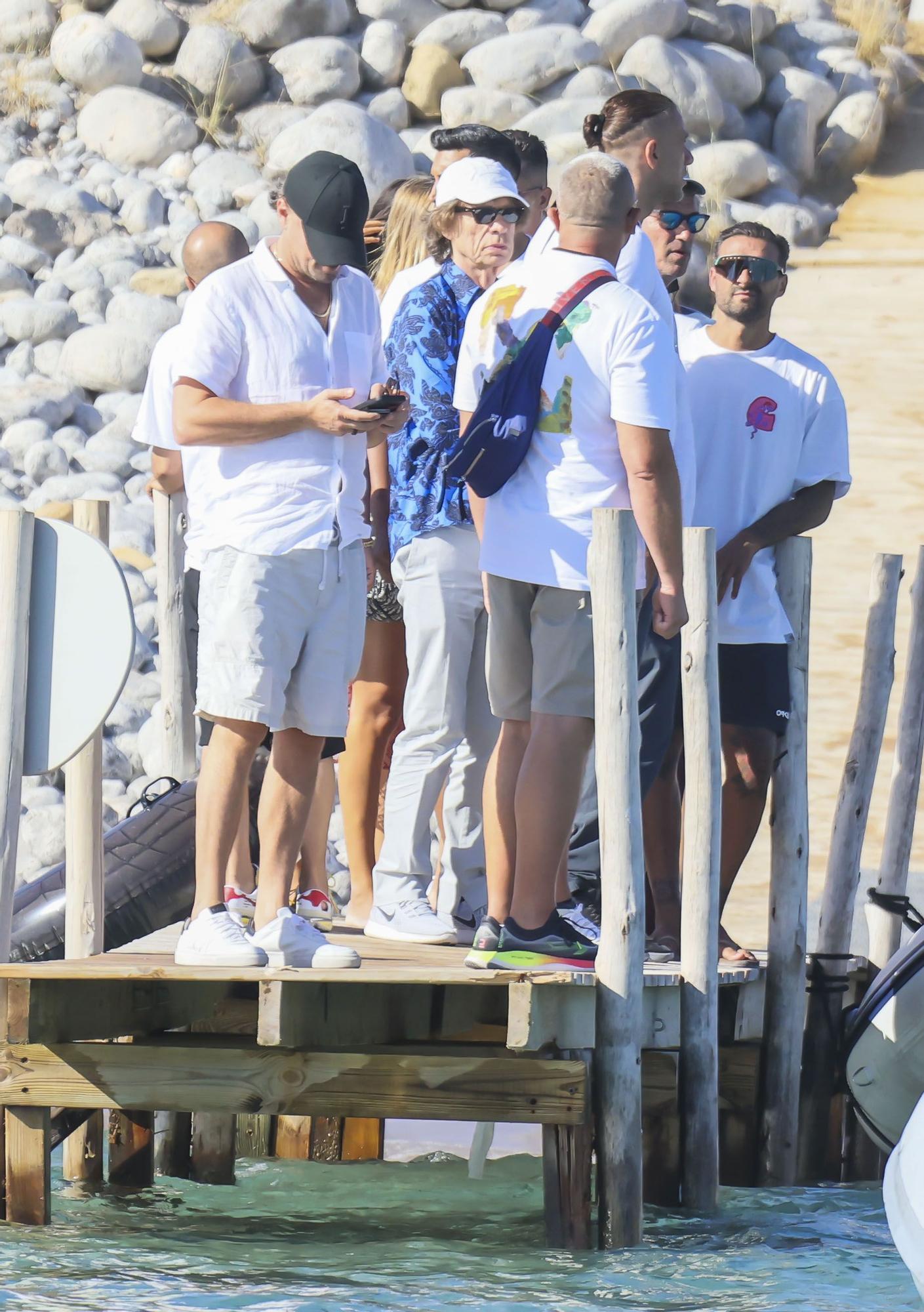 Mick Jagger y Leonardo Dicaprio, en Cala Jondal (Ibiza)