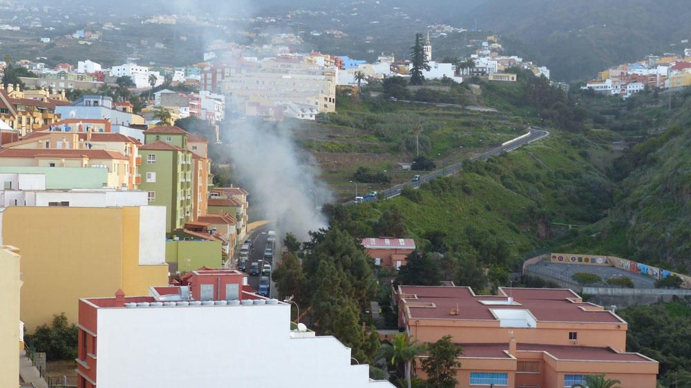 Explosión de una bombona de propano en Los Realejo