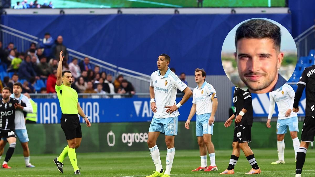 El Yamiq durante el partido frente al Burgos