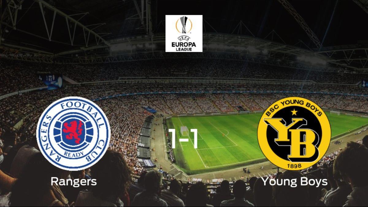 El Rangers y el Young Boys logran un punto tras empatar a uno