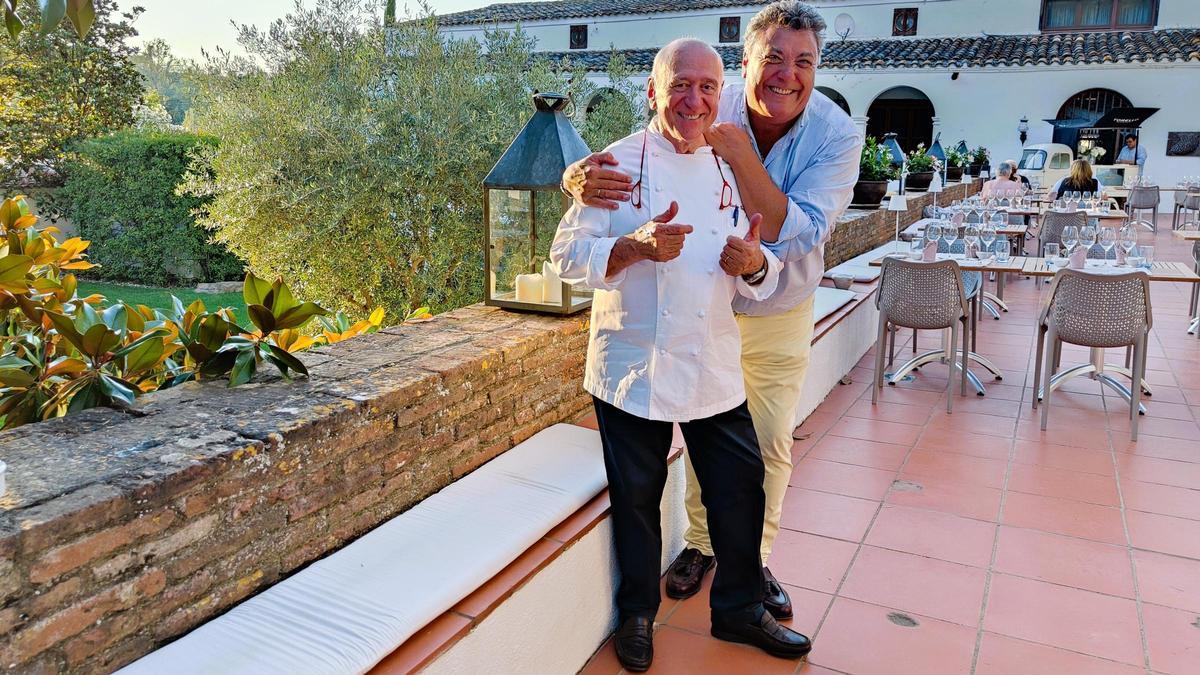 El cocinero Carles Gaig y el bodeguero Paco de la Rosa.