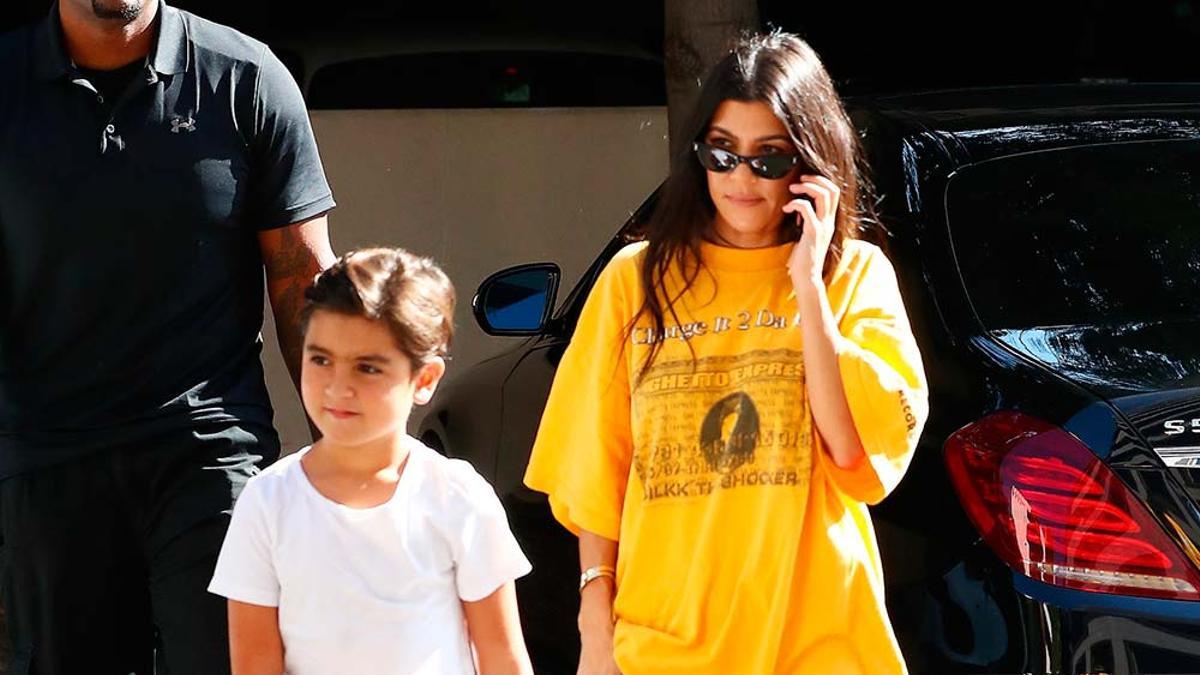 Mason Disick y Kourtney Kardashian, en 2017