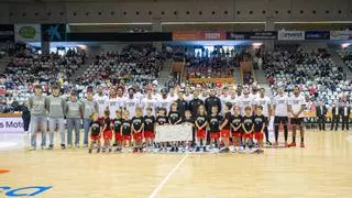 La solidaritat del Bàsquet Girona arriba a les escoles de València afectades per la DANA