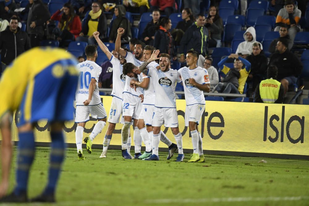 Así se celebró el gol de Domingos al Las Palmas