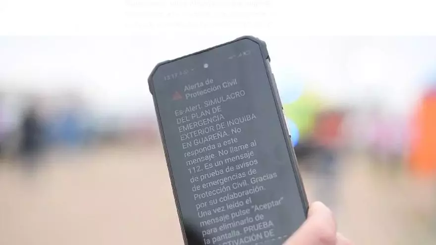 Vídeo | Los vecinos de Guareña reciben en su móviles la alarma Es-Alert