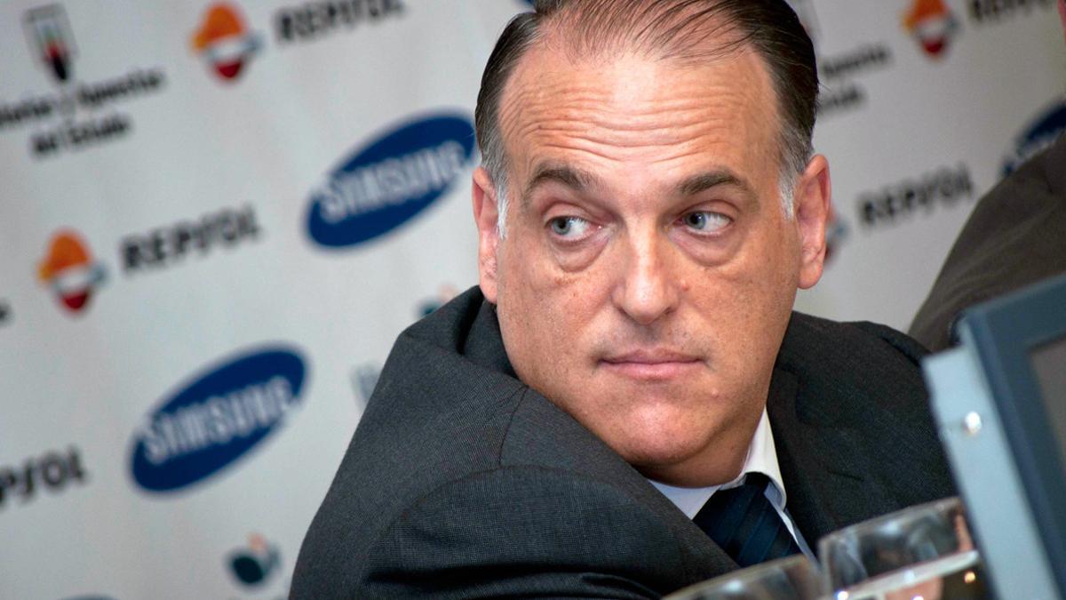 A Javier Tebas no lo quieren en El Sadar tras las acusaciones de amaño de encuentros