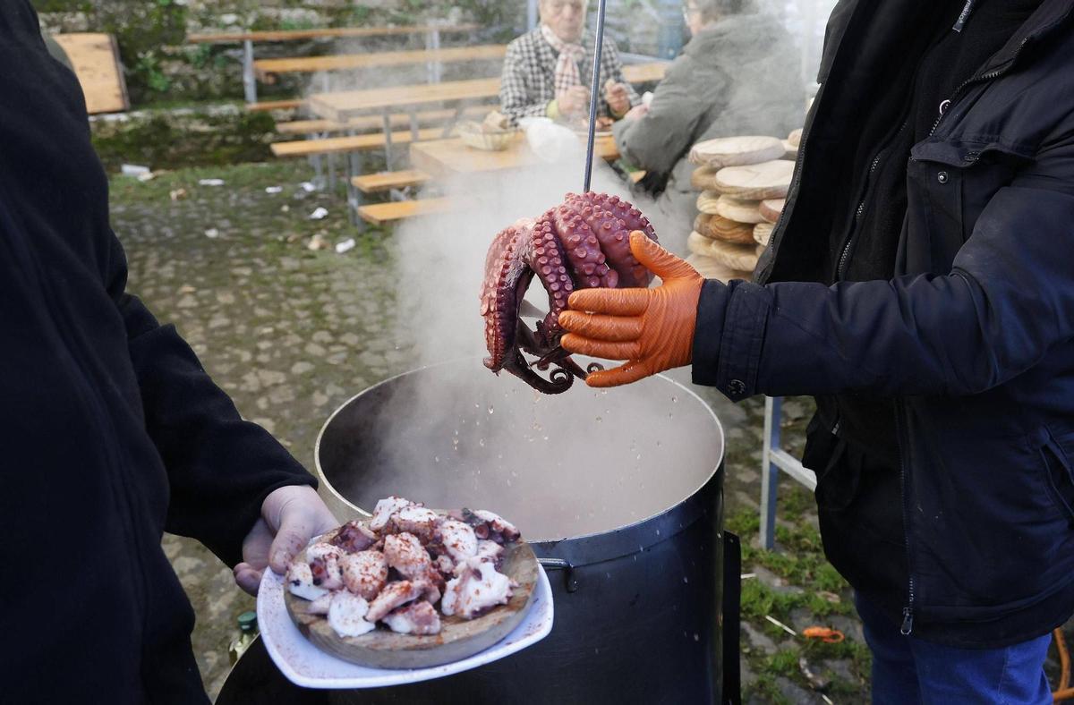 Todos aquellos que quieran podrán degustar una buena ración de pulpo en una carpa habilitada para ello
