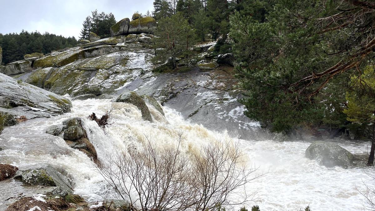 Chorreras de Navarredonda, en Gredos, Ávila, hace tan solo unos días.