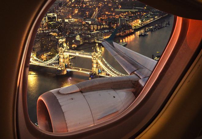 El Puente de Londres desde el avión