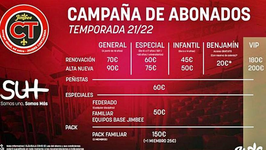 Campaña de abonados del Jimbee Cartagena. | JIMBEE CARTAGENA