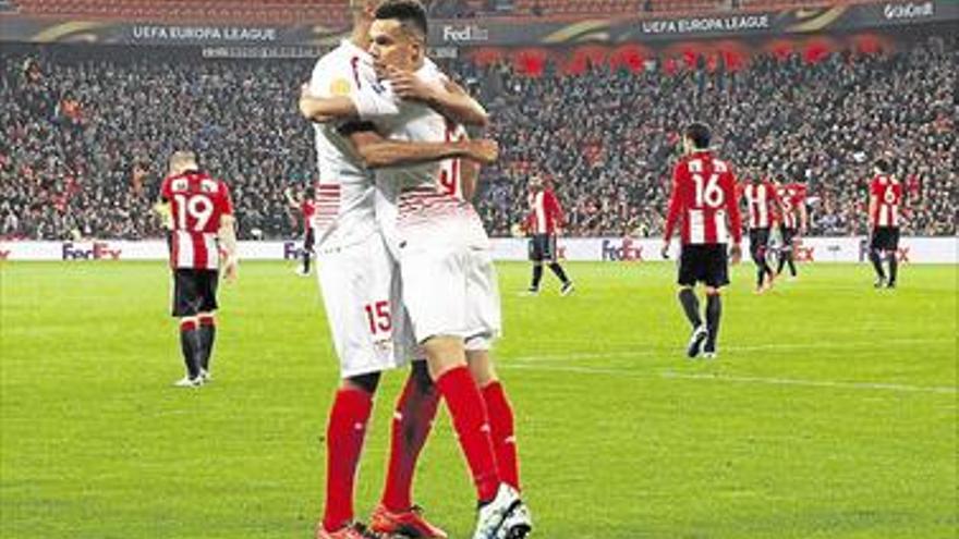 El Sevilla remonta en San Mamés (1-2) y se asoma a las semifinales