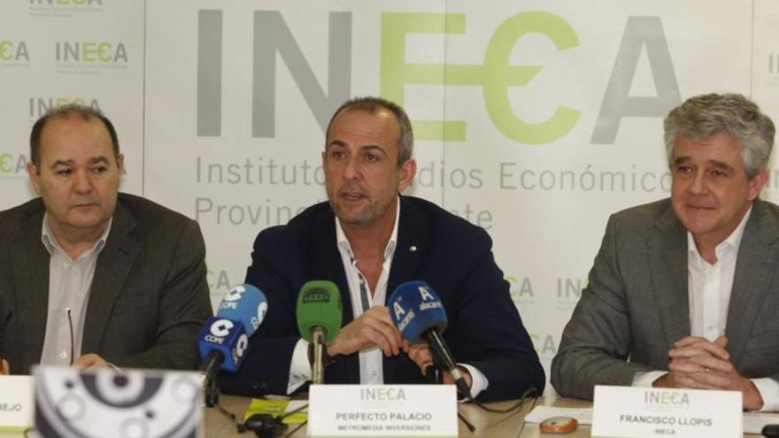 Joaquín Melgarejo, Perfecto Palacio y Francisco Llopis, hoy en la sede de Ineca