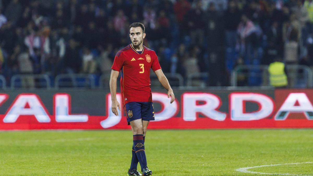 Eric, con la camiseta de la Roja