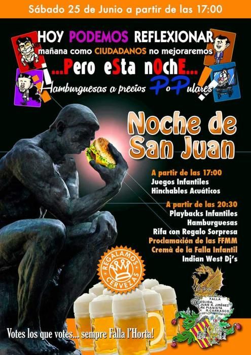 Carteles de Verbenas de San Juan del día 25