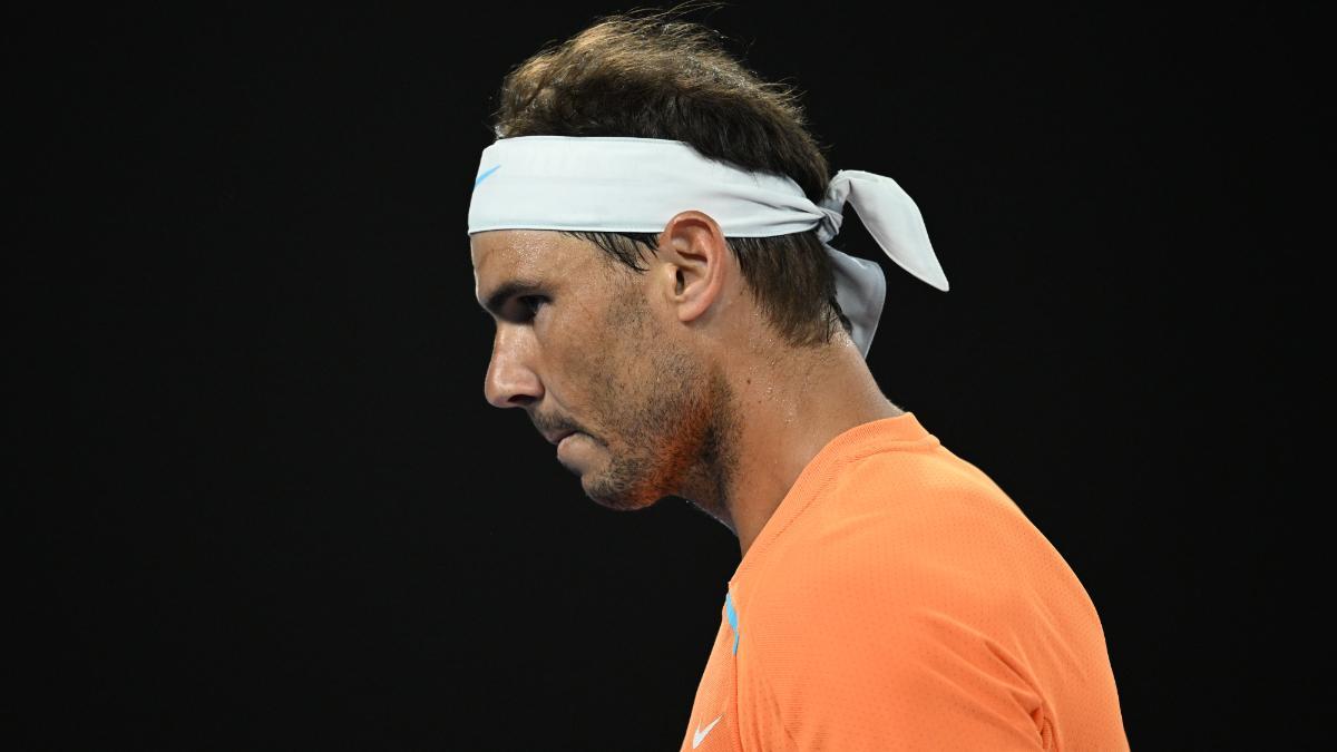Nadal en su último partido, en el Open de Australia
