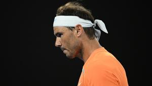 Nadal durante su último partido en el Open de Australia