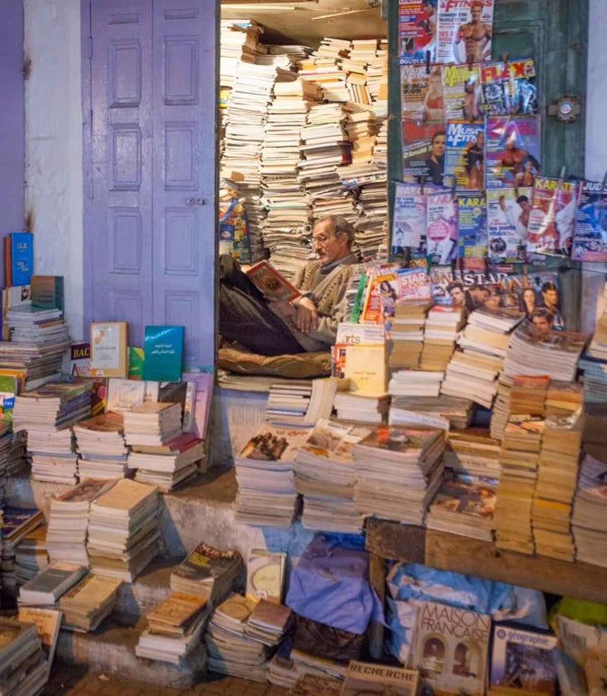 Una librería en Rabat.