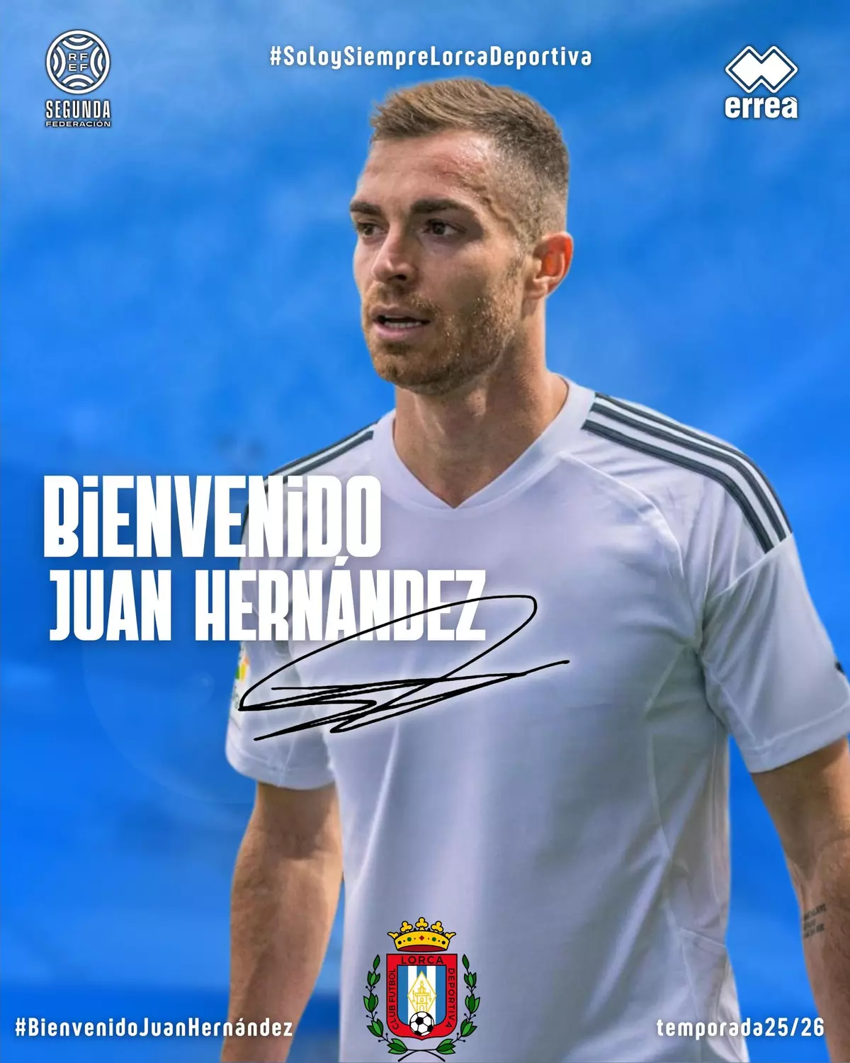 Juan Hernández será el buque insignia del Lorca Deportiva