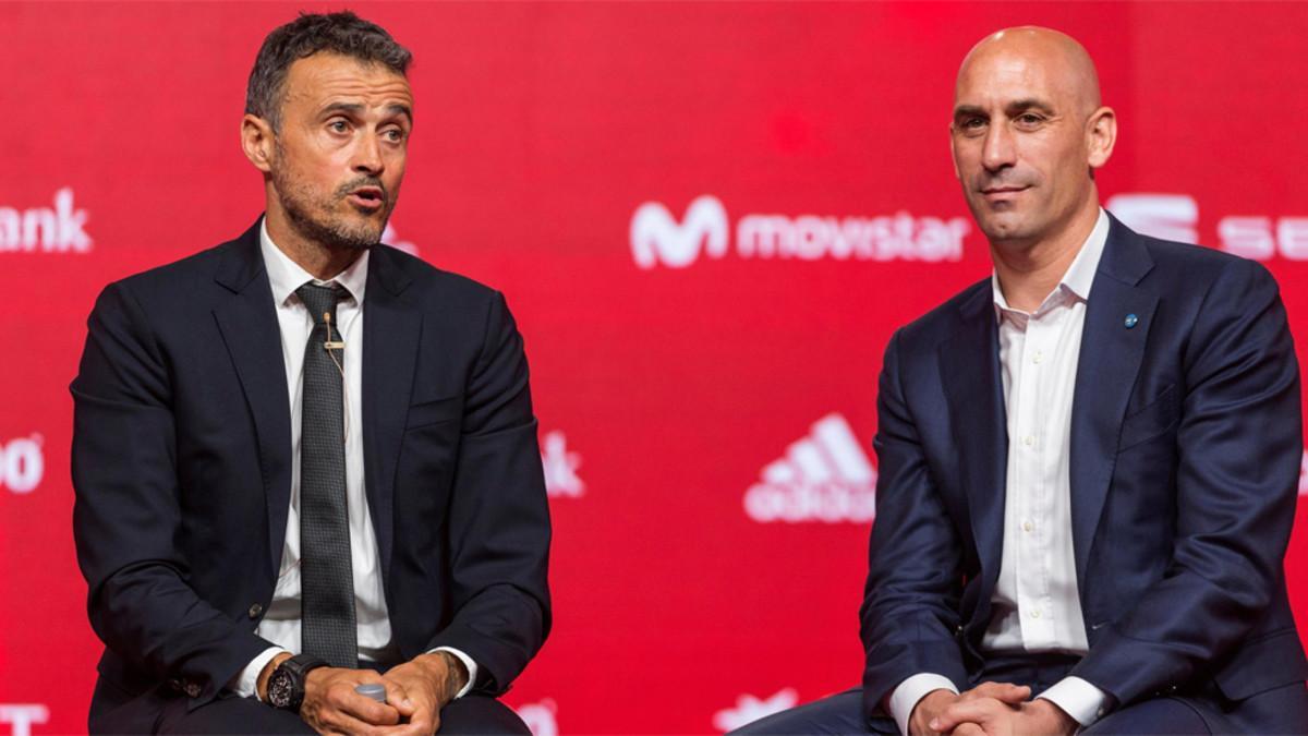 Luis Enrique Martínez y Luis Rubiales