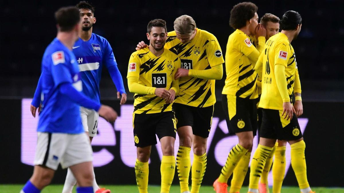 El Borussia liderado por Haaland destroza al Hertha