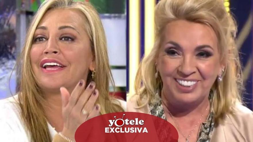 Belén Esteban lanza un bulo sobre Carmen Borrego para cebar el lanzamiento del &#039;Sálvame&#039; de internet: Desmentido absoluto