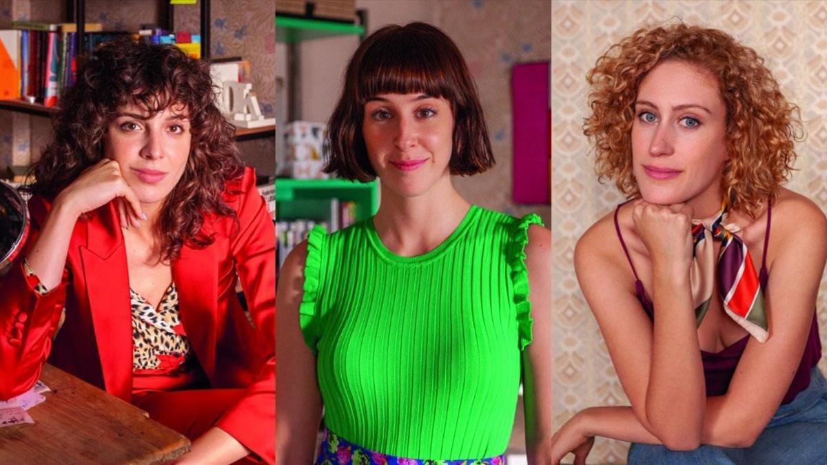 Silma López, Paula Malia y Teresa Riott, en 'Valeria'