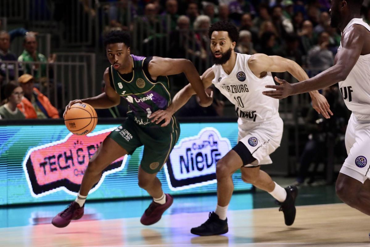 Imágenes del partido de la BCL entre el Unicaja y el Würzburg