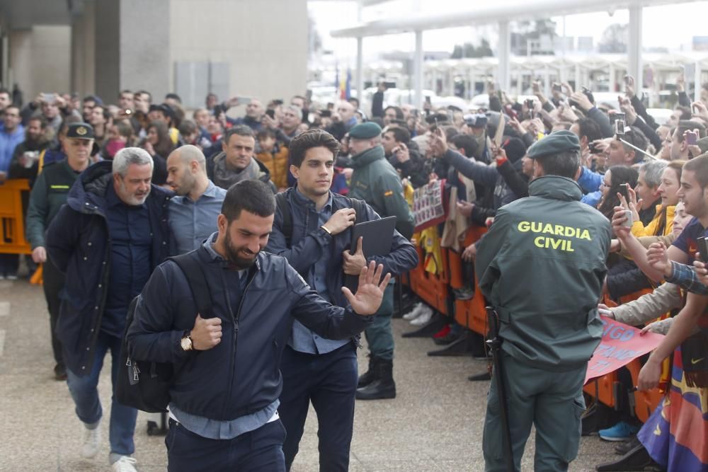 El Barcelona llega a Asturias para su duelo ante el Sporting