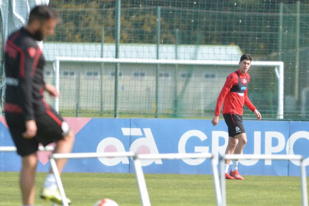 Tras un fin de semana de descanso debido a la expulsión del CF Reus,  los jugadores continúan con la preparación física y mental para recibir a la UD Almería en Riazor.