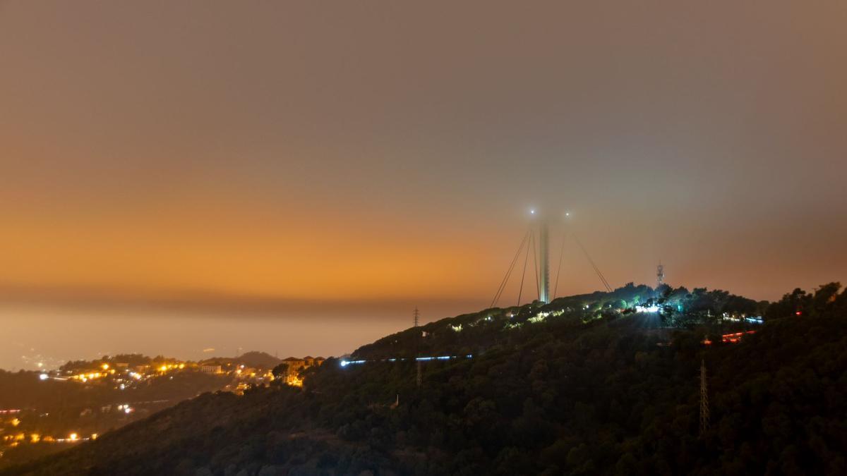 Nubes bajas sobre Collserola