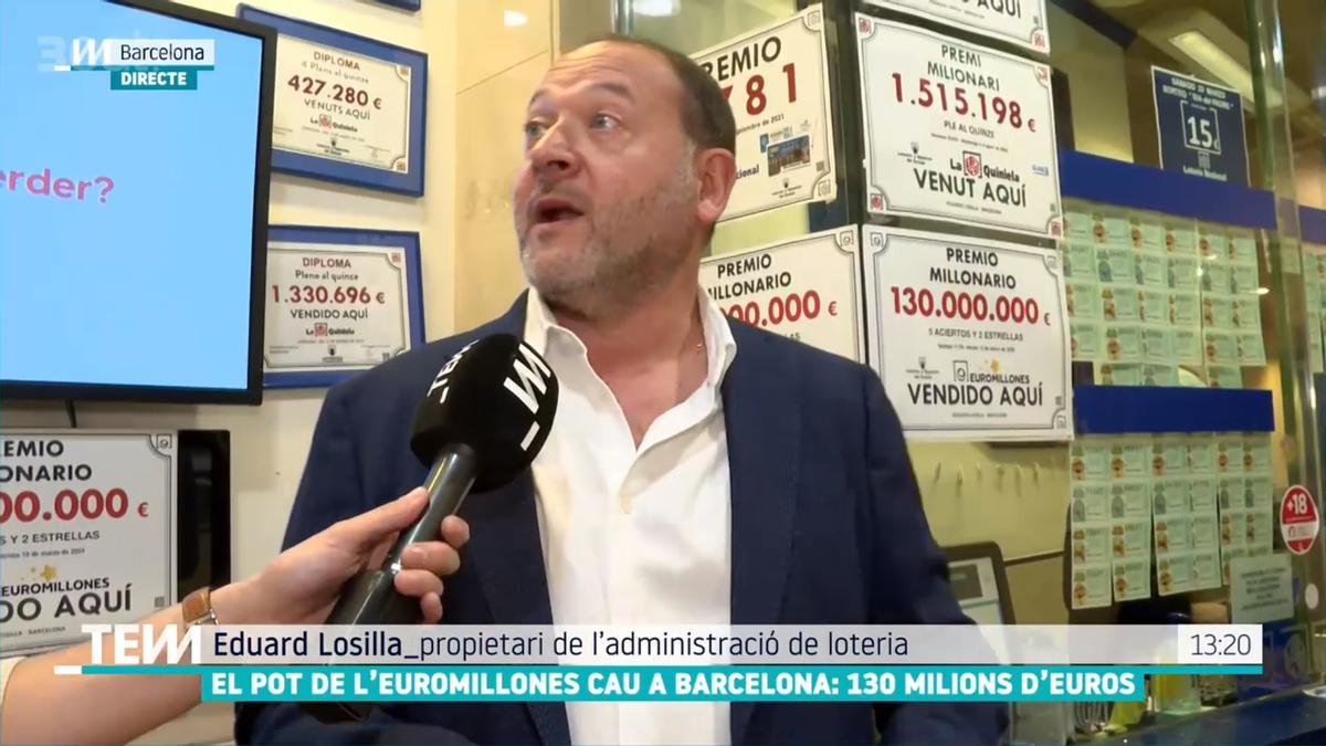 El lotero Losilla, en 'Tot es mou' (TV3).