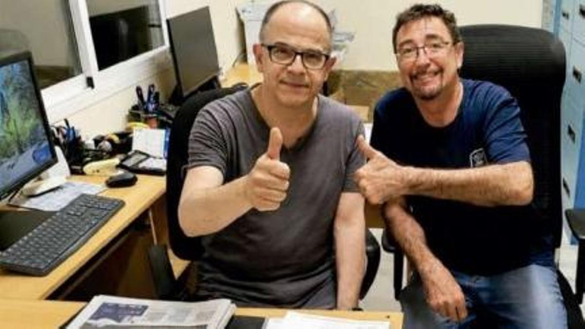 L'expresident Carles Boix i el president Sebastià Suet