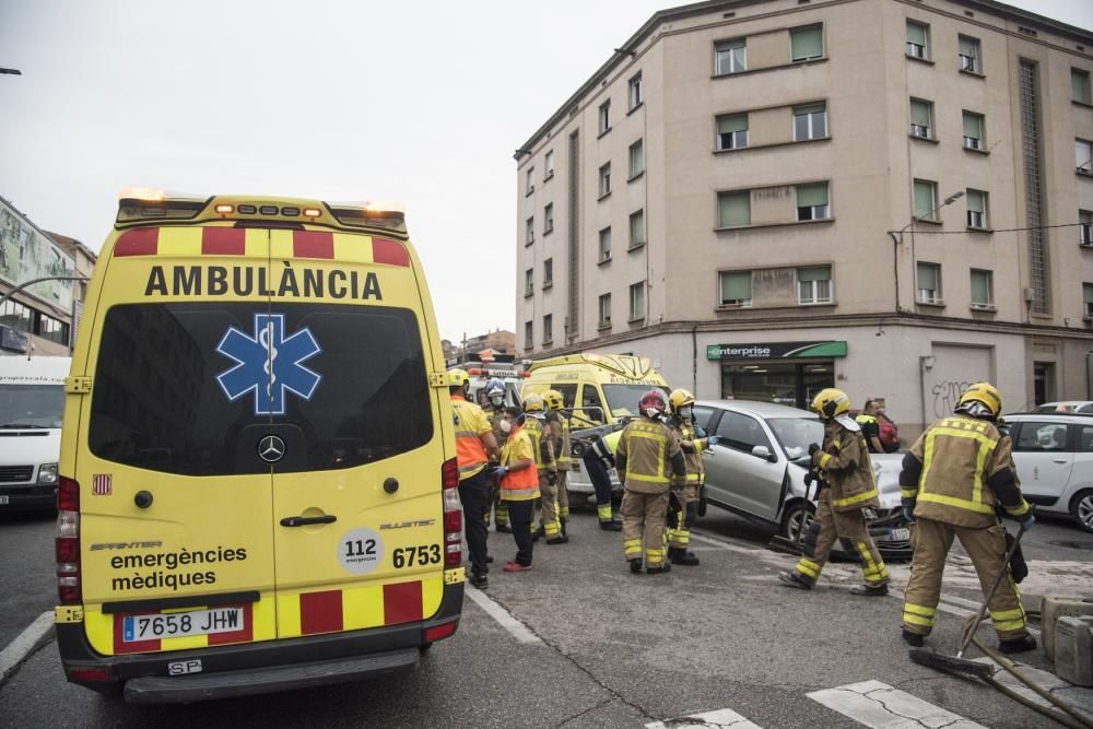 Accident a la carretera de Vic de Manresa