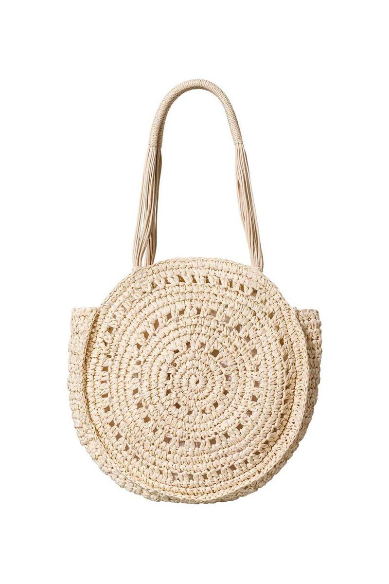 Bolso cesta de algodón de C&amp;A. (Precio: 19,90 euros)