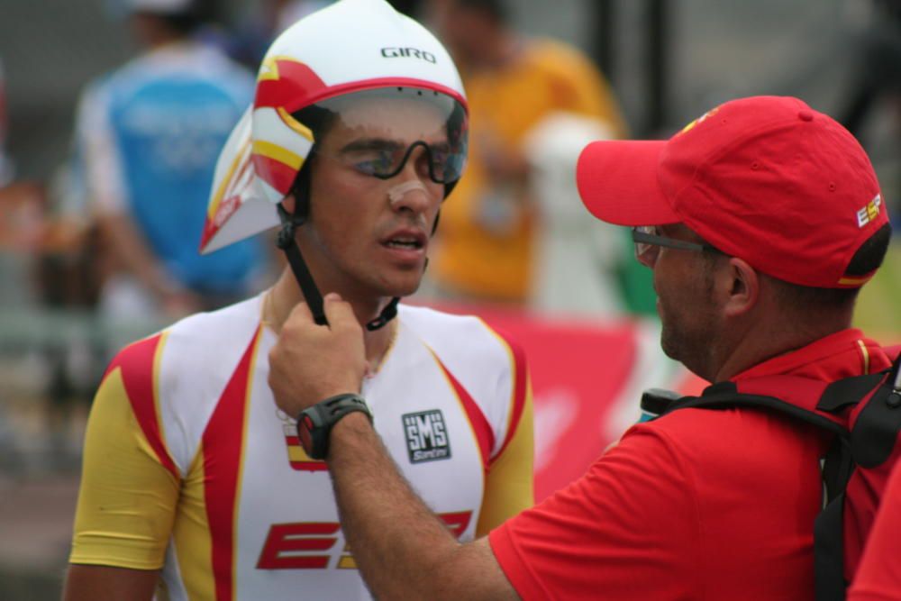 Con Alberto Contador