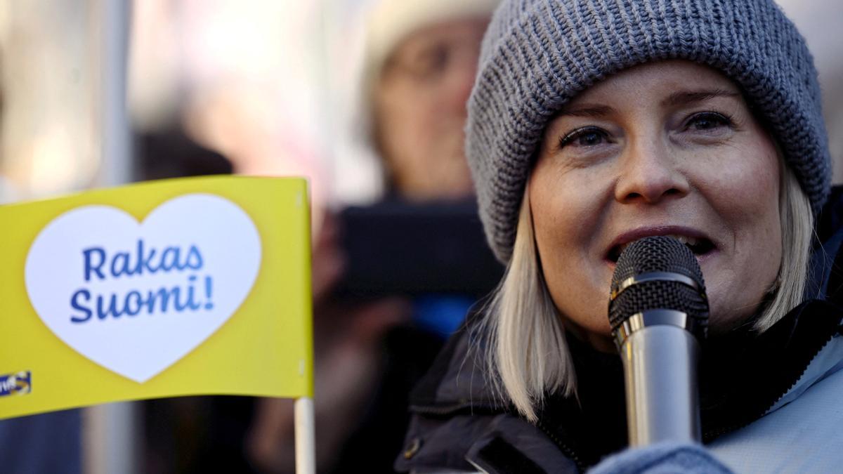 Riikka Purra, presidenta del Partido Finlandés.