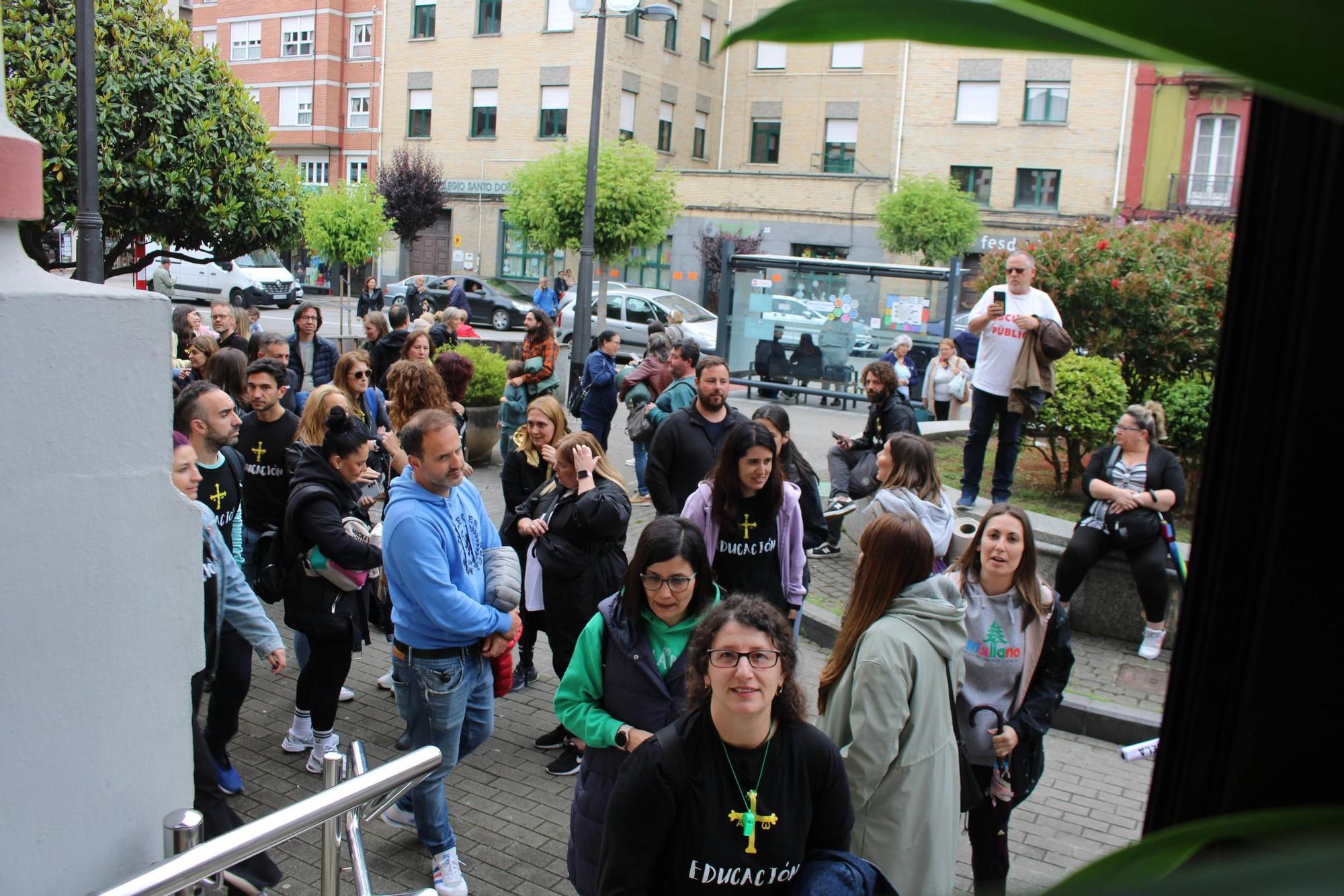 Así fueron los encierros de los profesores en colegios e institutos de las Cuencas
