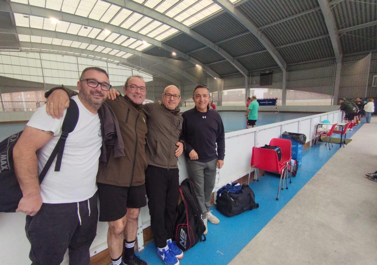 Por la izquierda, Tito Díaz, Javi González, Javi Rodríguez y Pablo Martínez.