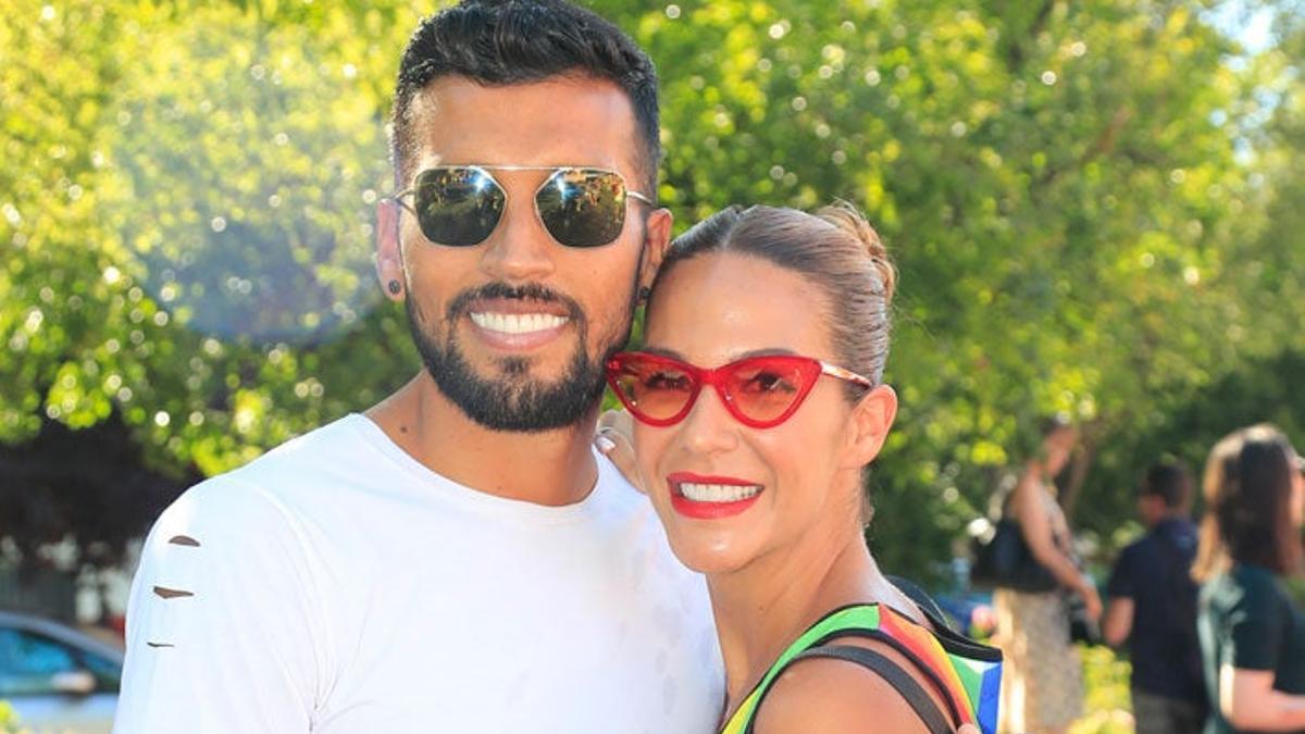 Tamara Gorro y Ezequiel Garay en Madrid