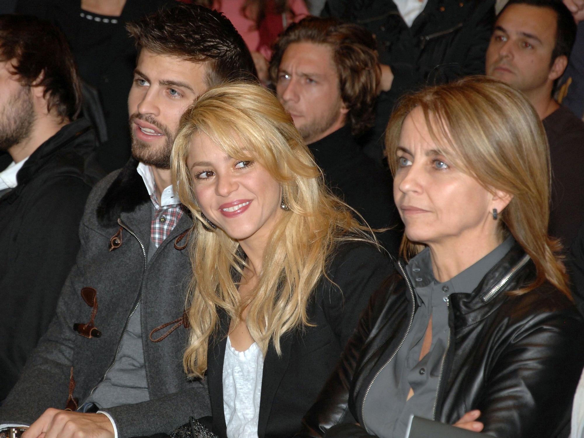 Skakira, Gerard Piqué y la madre del futbolista, Montserrat Bernabeu