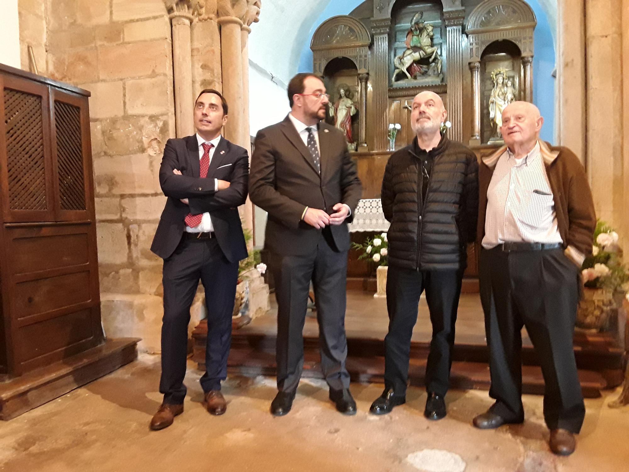 El presidente del Principado de Asturias Adrián Barbón visita Llanera