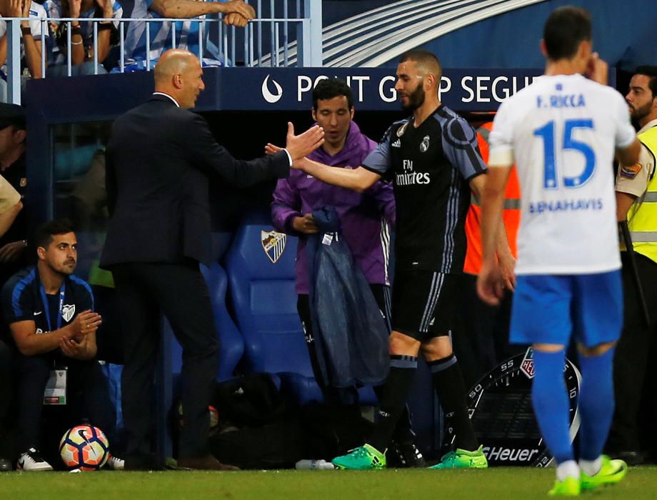 El Reial Madrid guanya la Lliga a Màlaga (0-2)